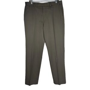 Brooks Brothers Pants Men 36x30 Taupe Brown Wool Luxury Premium Classic Designer